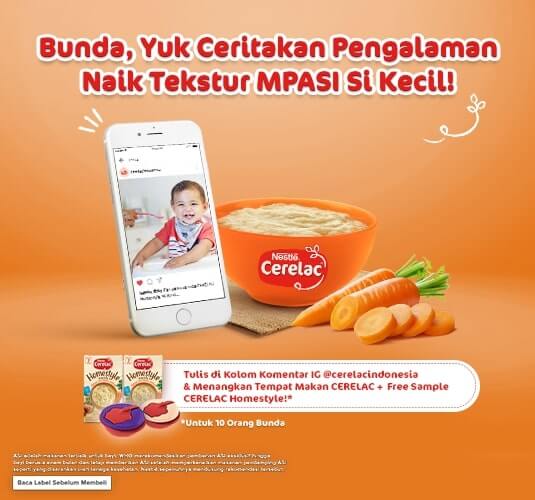 Syarat dan Ketentuan Giveaway CERELAC Homestyle Maret