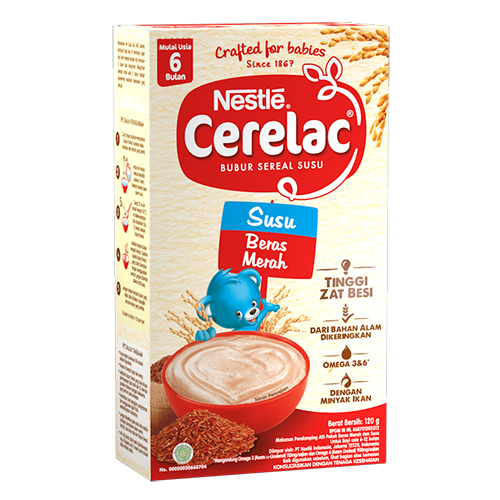 Kemasan Samping Cerelac Susu Beras Merah